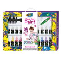 Kids Paint Brush Kit Floating Painting Marbling Ink Paint Set Extension Wet Painting Watercolor Drawing Tools Marble Paint